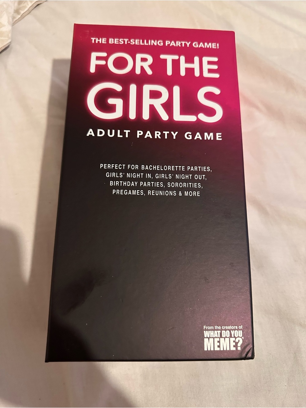 For The Girls Adult Party Game - Pink and Black - What Do You Meme?